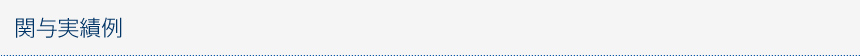 関与実績例